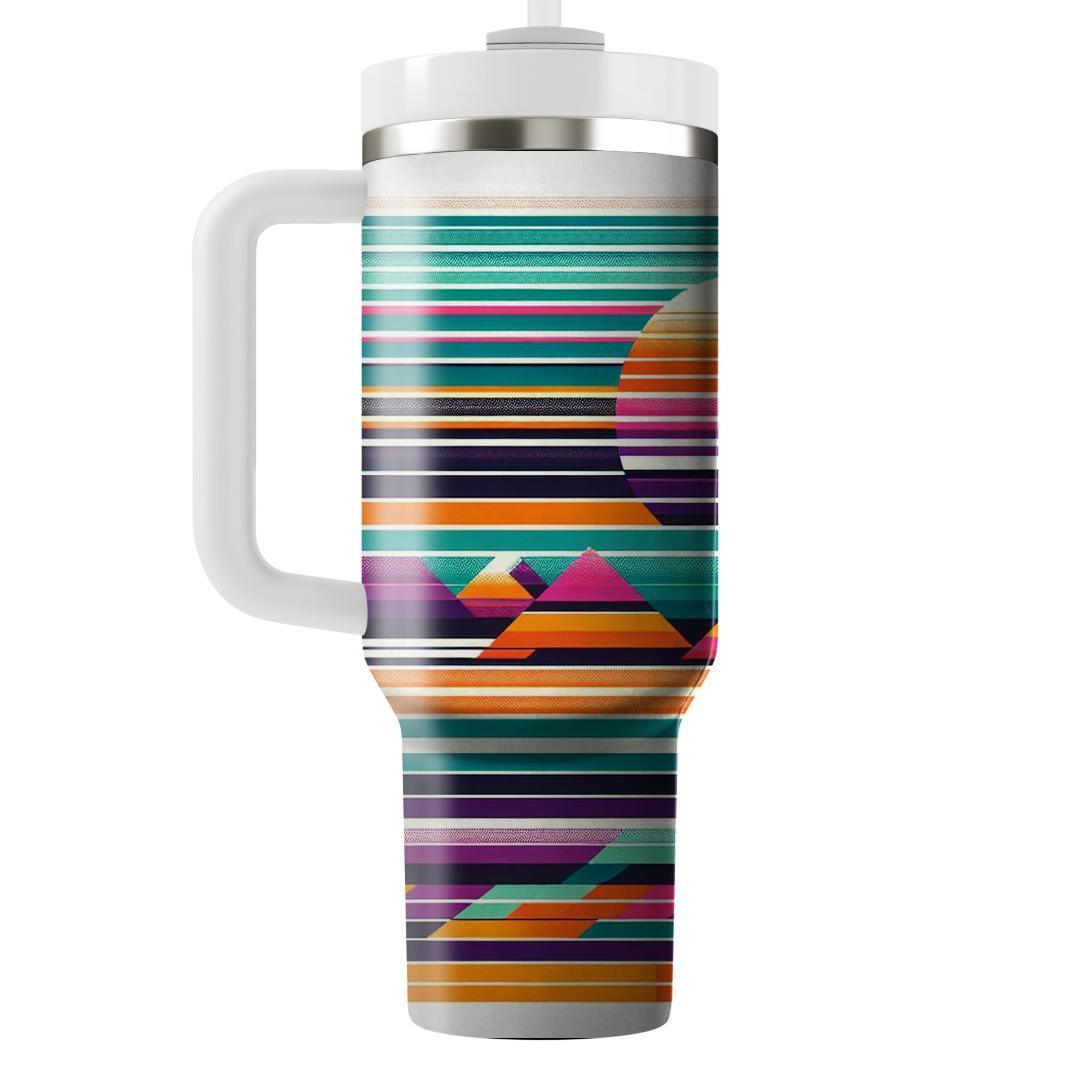 Bold Stripe Frenzy  Personalized Tumblers