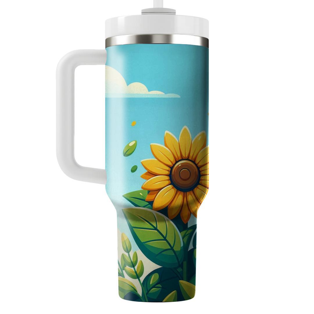 Sunlit Sunflower  Tumblers For Gifts