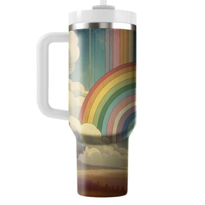 Nostalgic Rainbow Dreams  Travel Tumblers