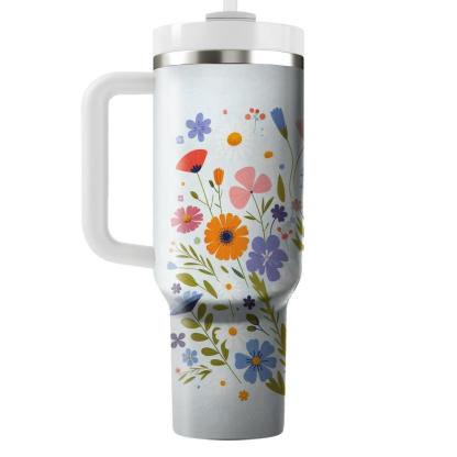 Charming Wildflower Bliss  Insulated Tumblers