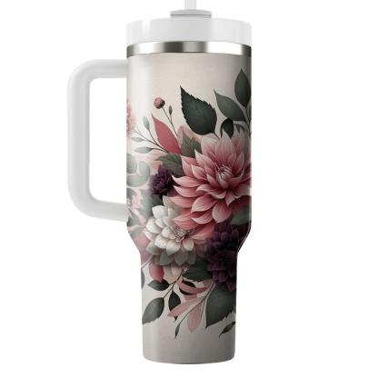 Romantic Dahlia Dream  Insulated Tumblers
