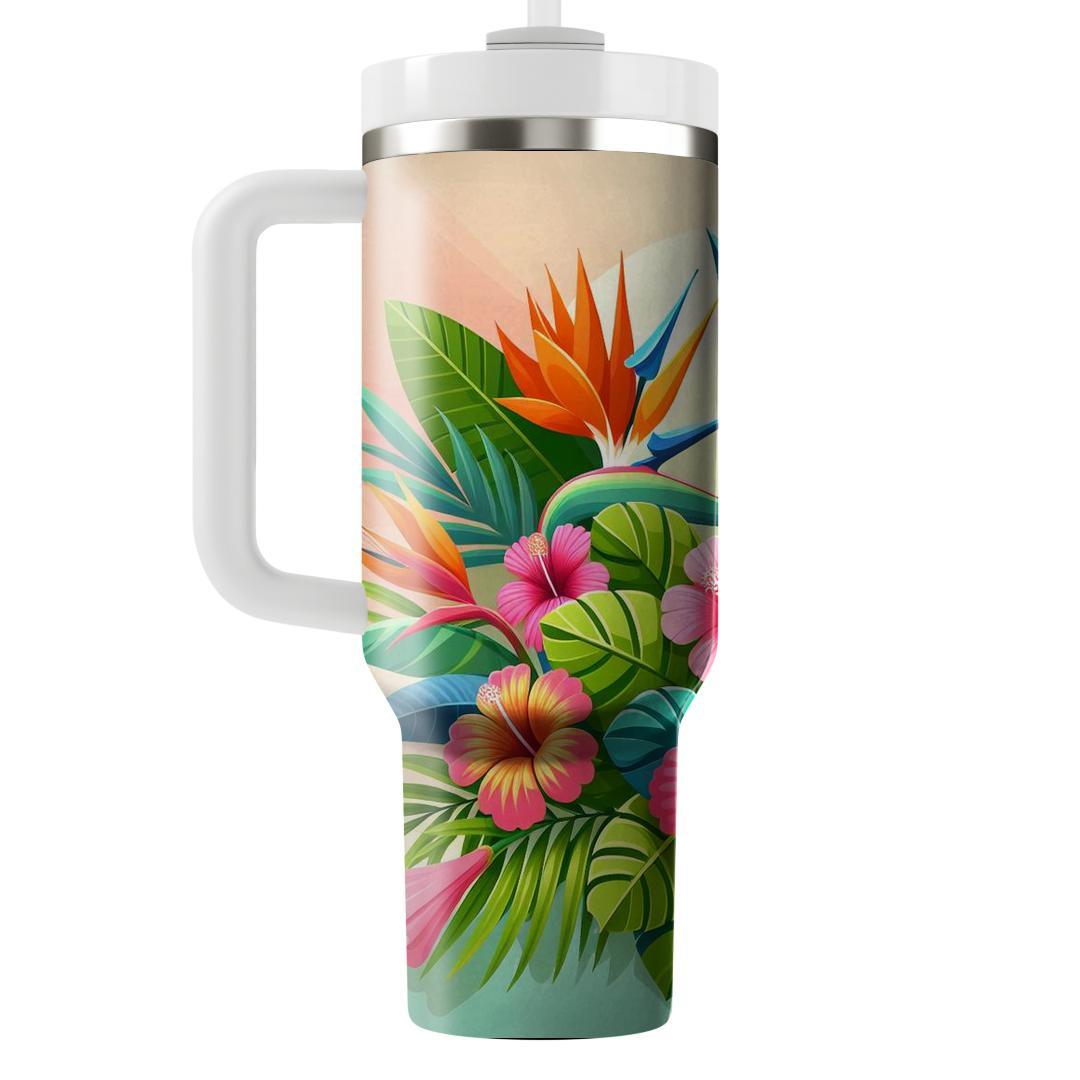 Tropical Blossom  Unique Tumblers