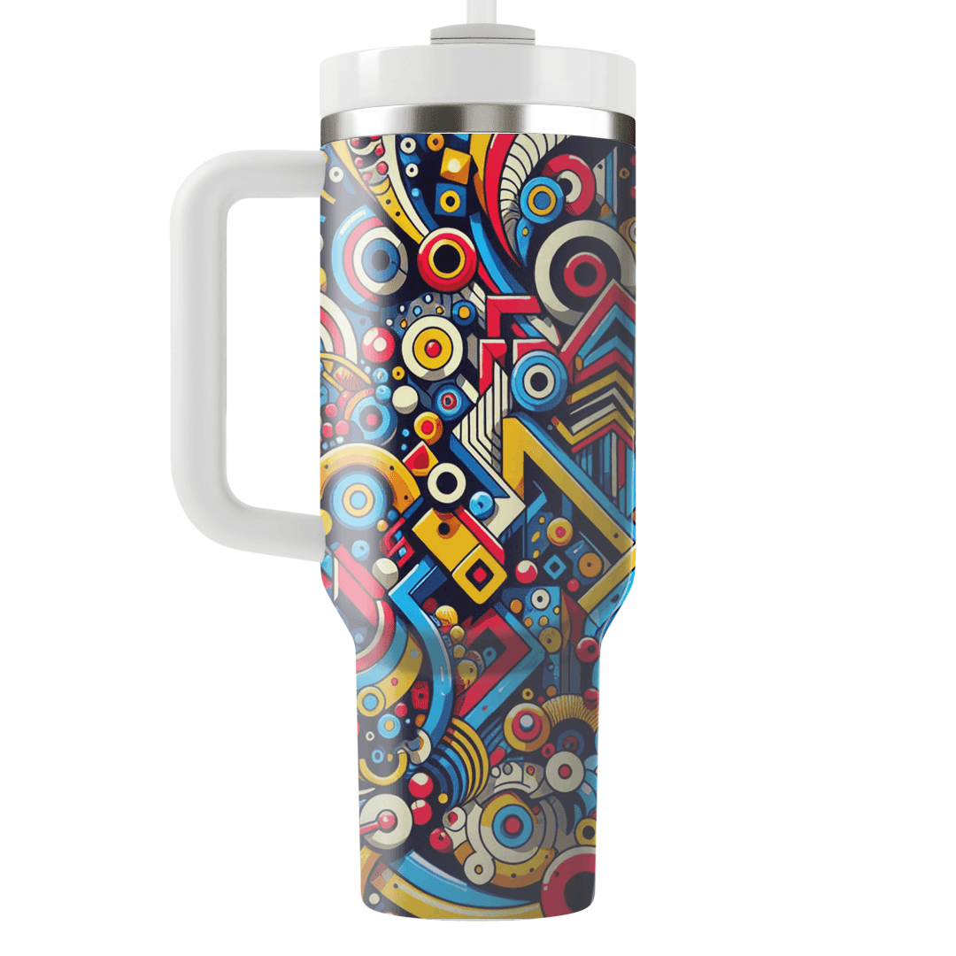 Abstract Retro Shapes  Tumblers For Gifts