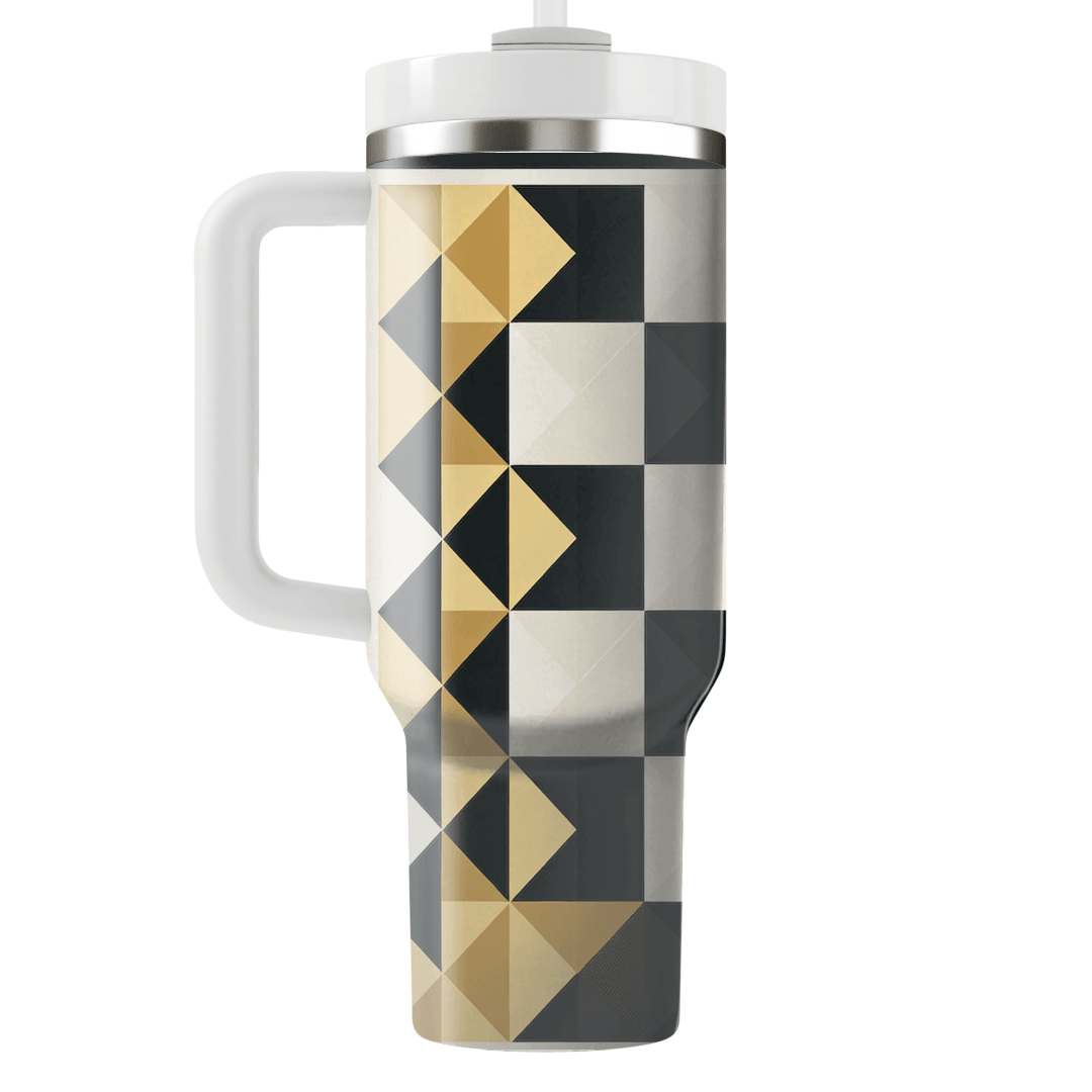 Stylish Checkerboard Delight  Custom Tumblers