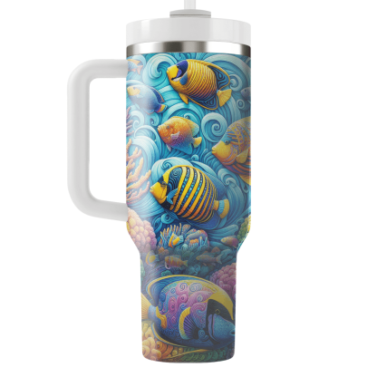 Colorful Fish Swim  Tumbler Cups