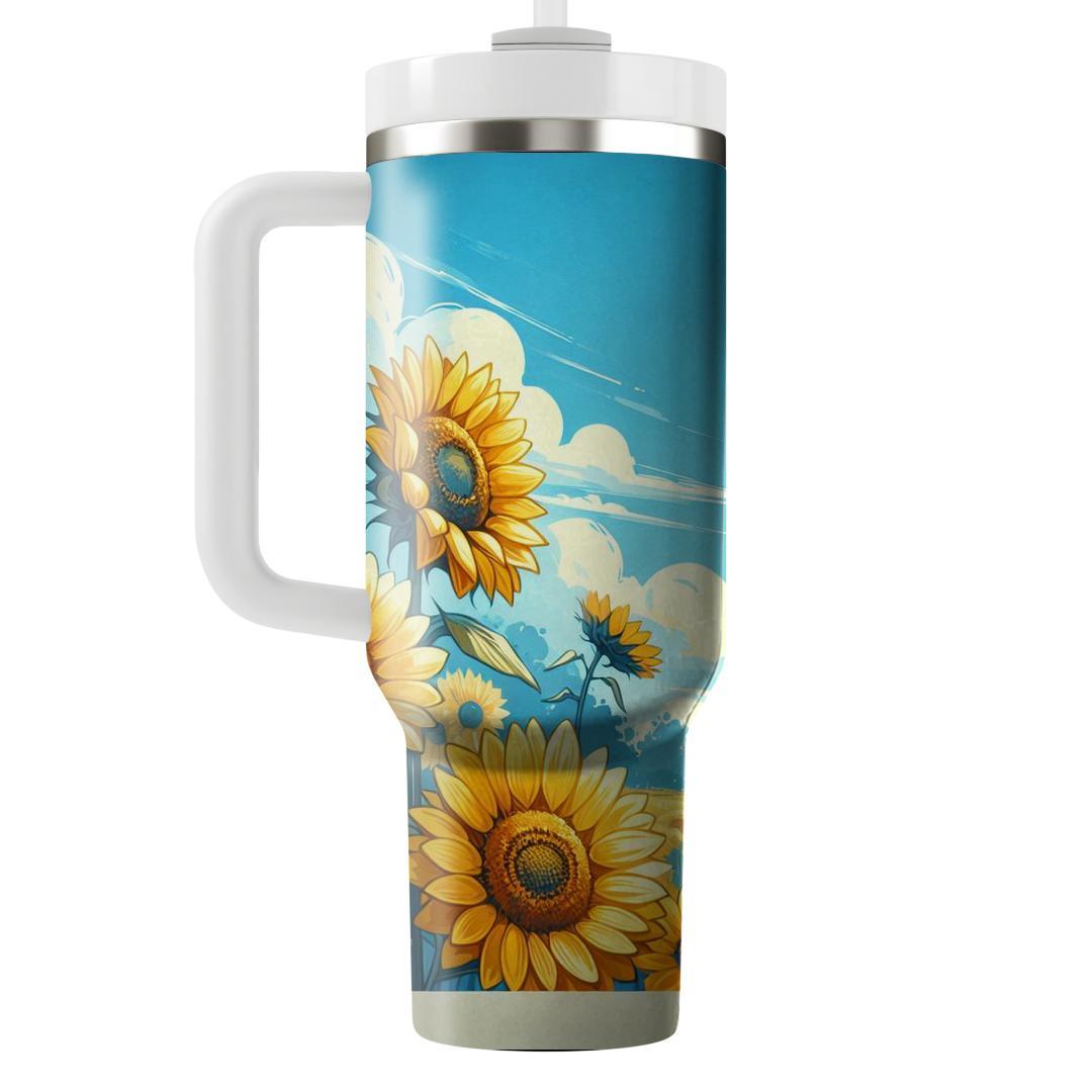 Rural Sunflower Farm  Tumblers For Gifts