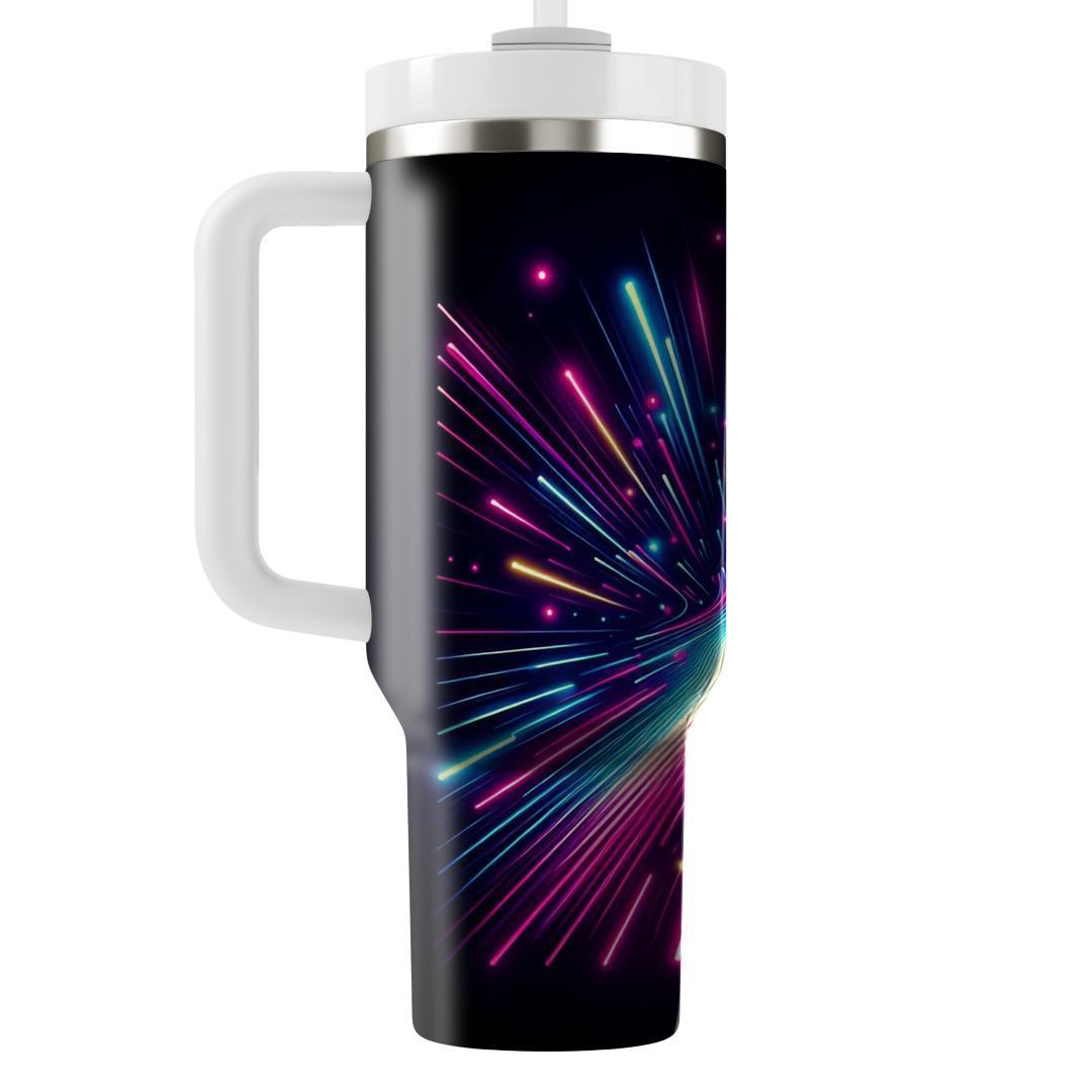 Retro Rave Neon  Personalized Tumblers