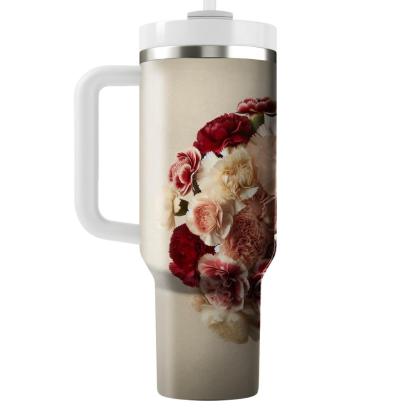 Classic Carnation Bouquet  Tumbler Cups