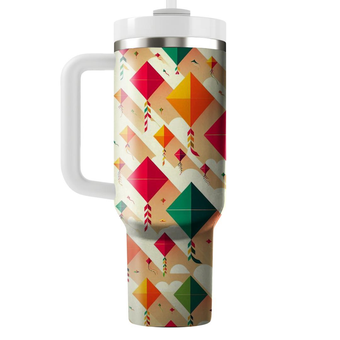 Colorful Kites Pattern  Tumblers With Lids