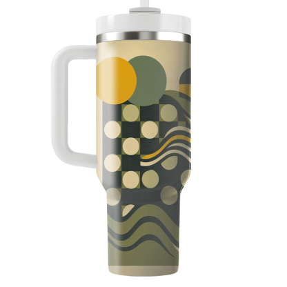 Groovy Checkerboard  Custom Tumblers