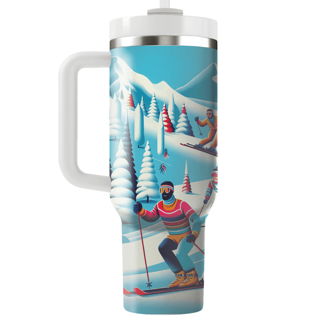Retro Ski Adventure  Tumbler Cups