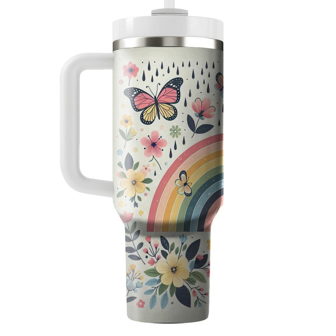 Springtime Rainbow  Tumbler Cups