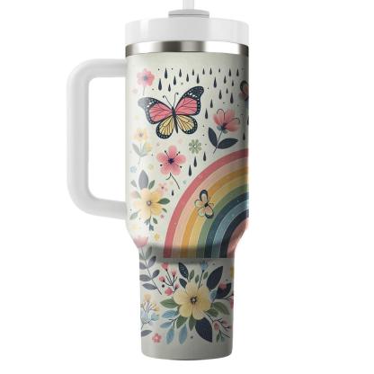 Springtime Rainbow  Tumbler Cups