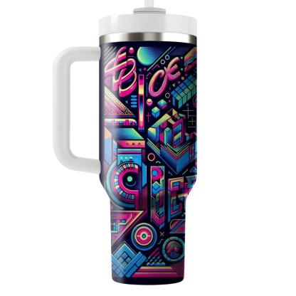 Wild 80s Graffiti  Personalized Tumblers