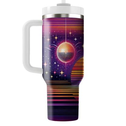 Disco Sunset Glow  Travel Tumblers
