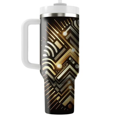 Zigzag Disco  Travel Tumblers