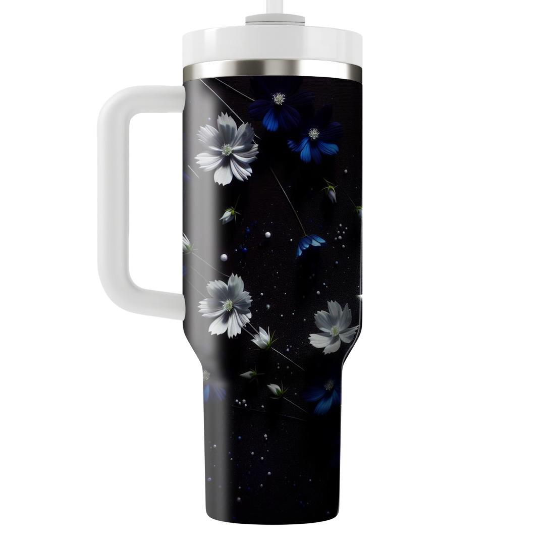 Mystic Midnight Blossoms  Tumbler Cups