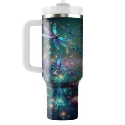 Fantastical Dragonfly Meadow  Travel Tumblers