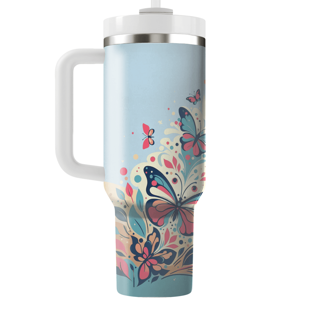 Cheerful Butterflies  Custom Tumblers