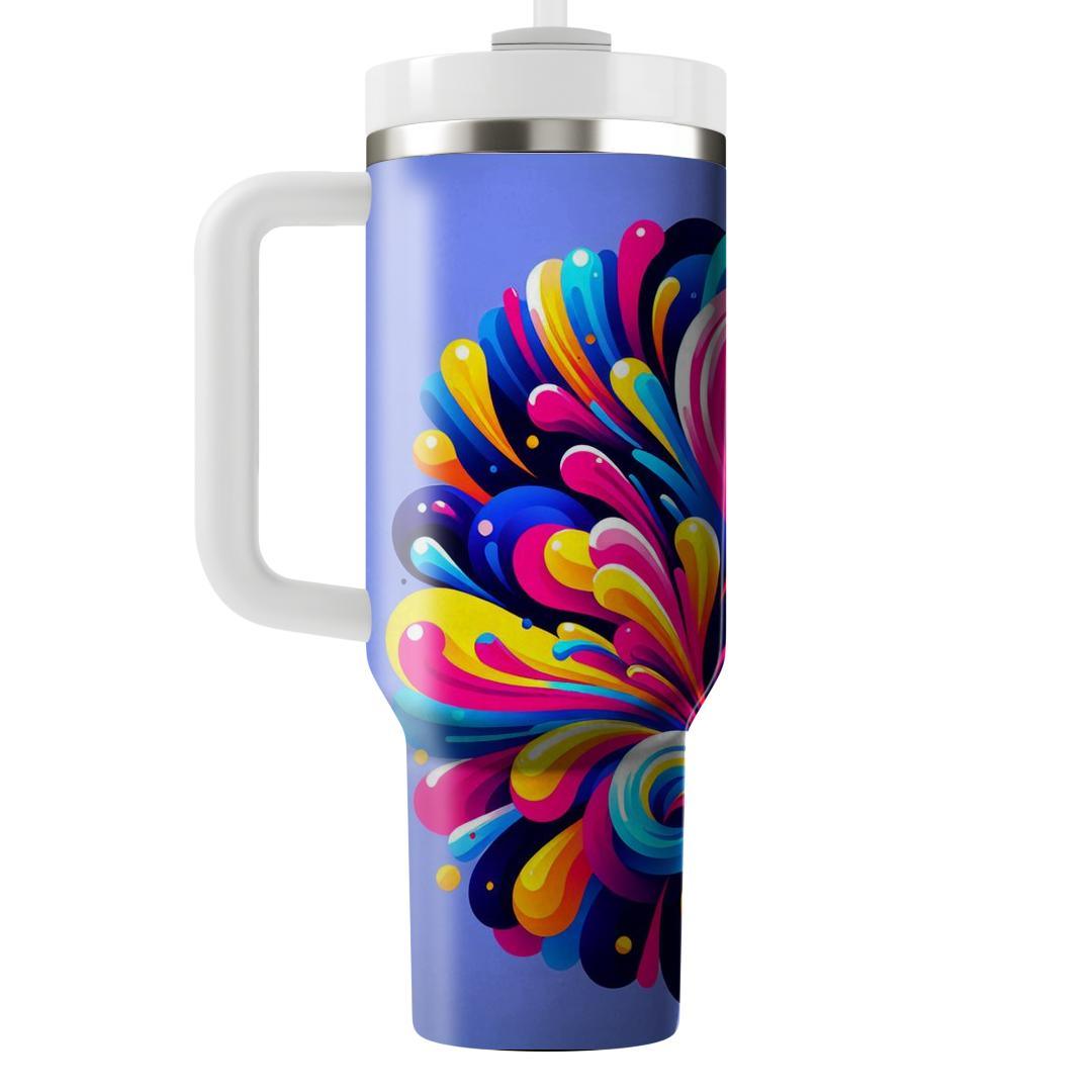  Color Burst  Tumblers With Lids