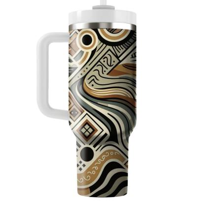 Tribal Wave Fusion  Tumblers For Gifts