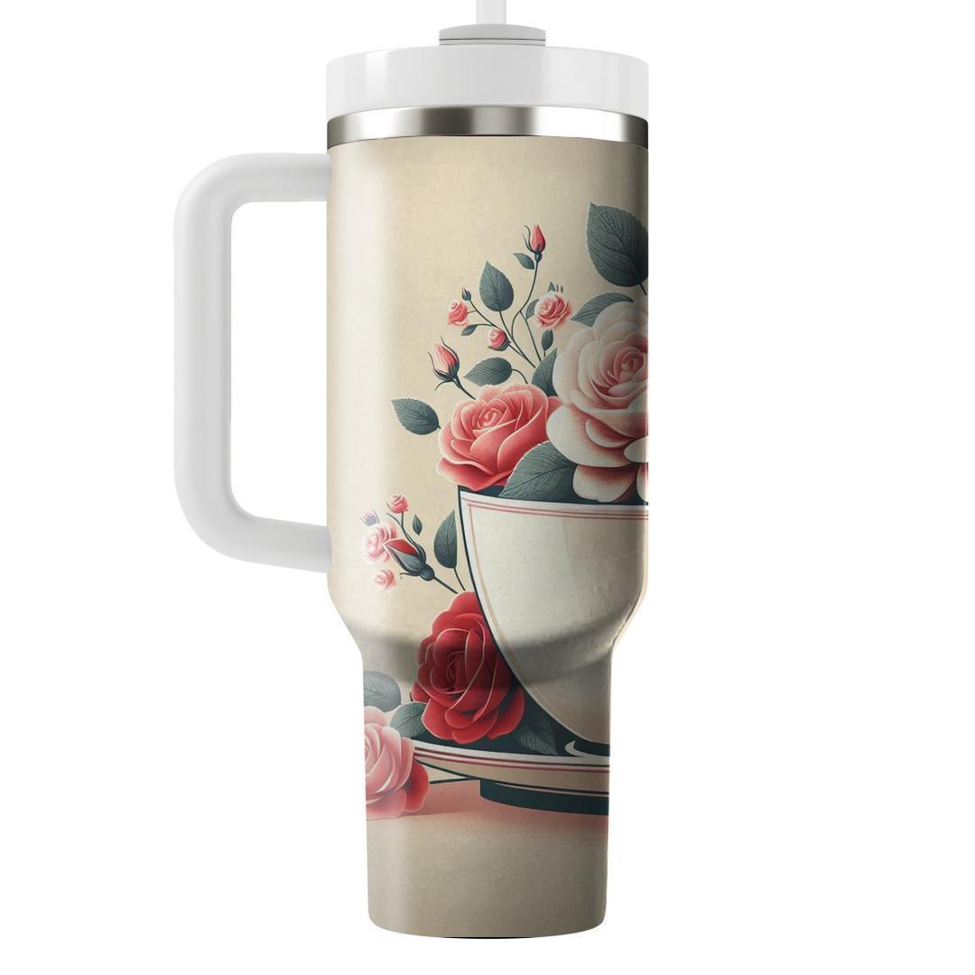 Romantic Rose Petal  Insulated Tumblers