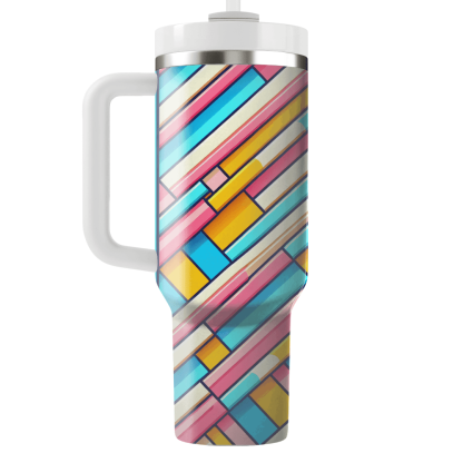 Retro Candy Stripe  Insulated Tumblers