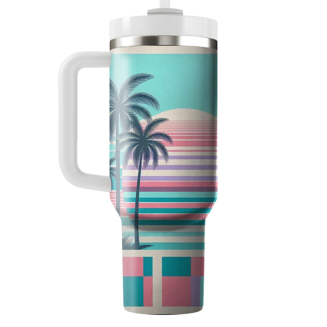 Miami Vice Pastel Paradise  Decorative Tumblers