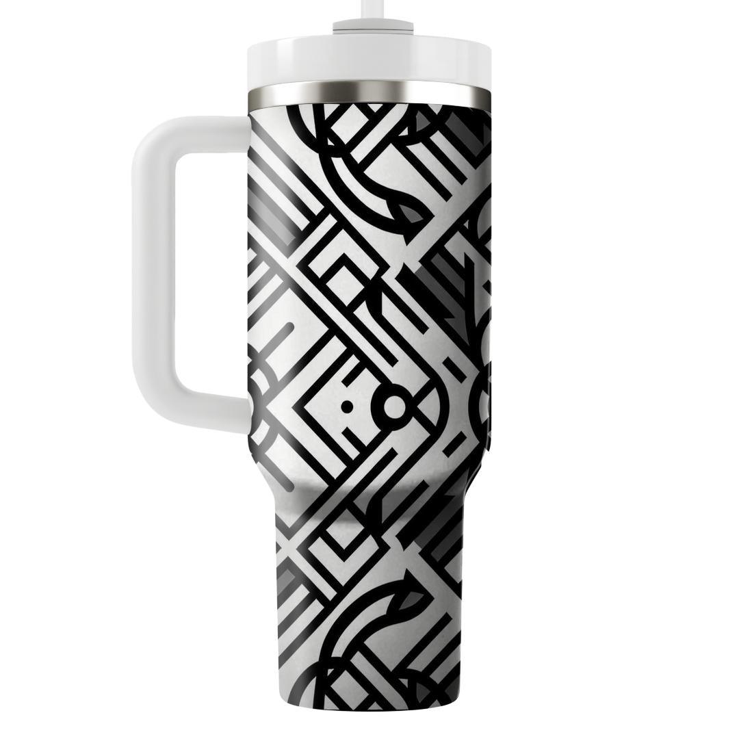 Minimalist Line Grid  Tumblers For Gifts