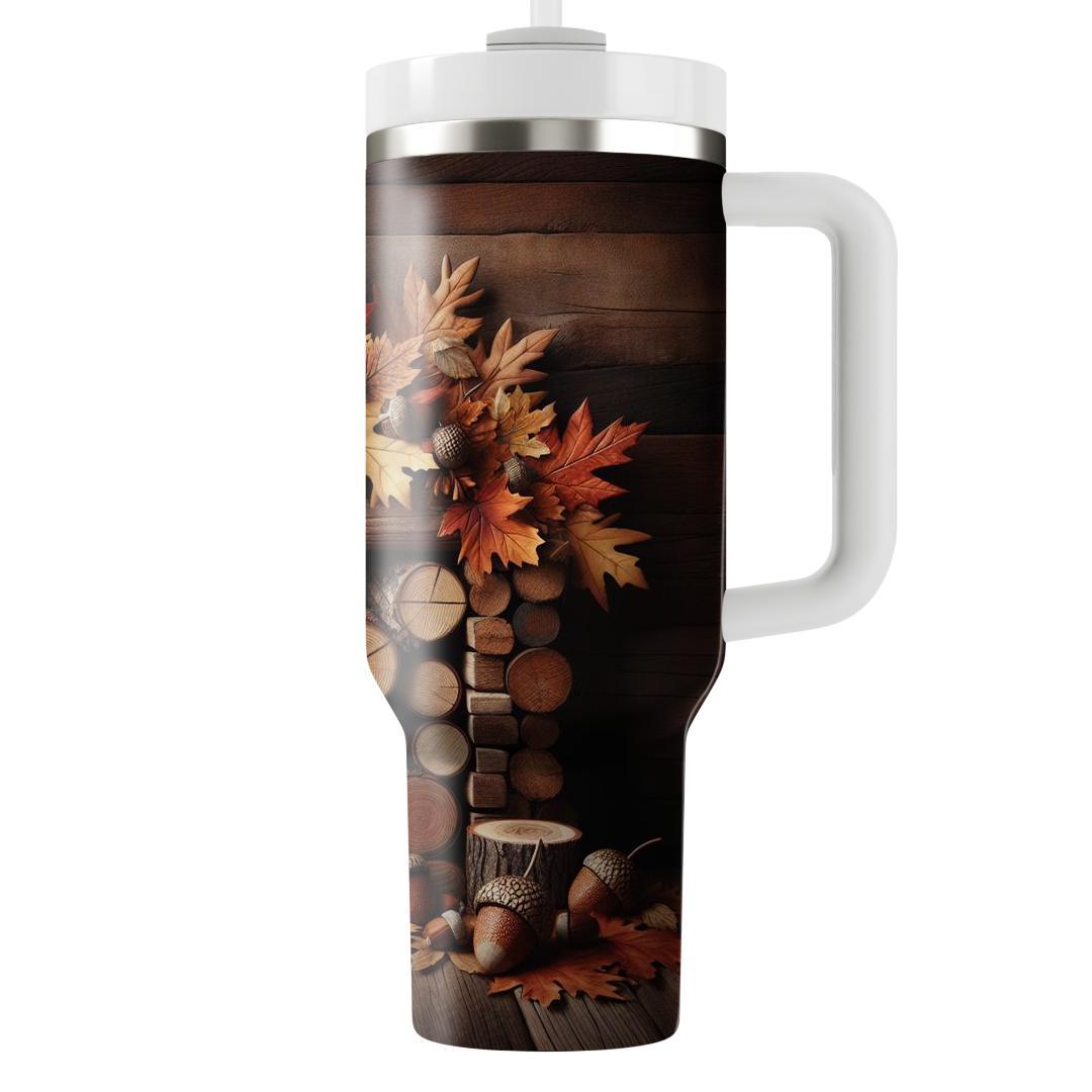 Autumn Firewood Retreat  Travel Tumblers