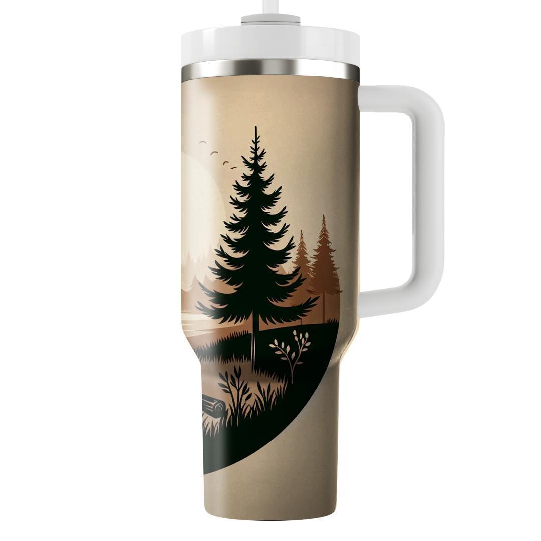 Retro Campfire Tales  Travel Tumblers