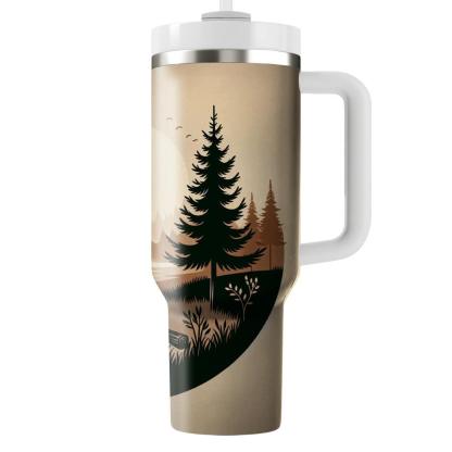 Retro Campfire Tales  Travel Tumblers