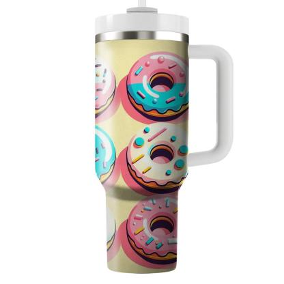 Cheerful Donut Delight  Personalized Tumblers
