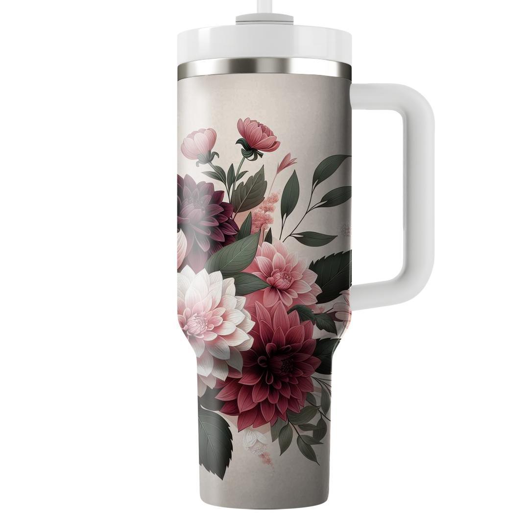 Romantic Dahlia Dream  Insulated Tumblers