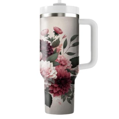 Romantic Dahlia Dream  Insulated Tumblers
