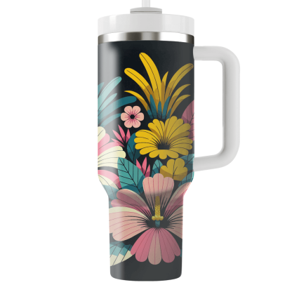 Chic Neon Floral  Tumblers For Gifts