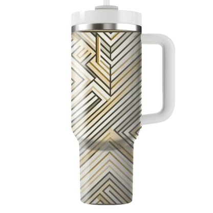 Elegant Chevron Lines  Insulated Tumblers