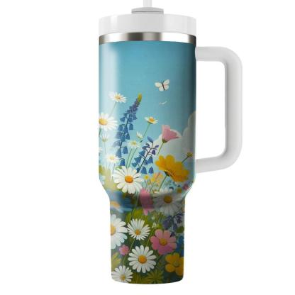 Breezy Floral Fields  Insulated Tumblers