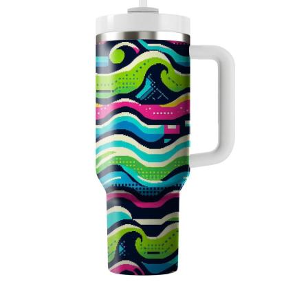 Retro Arcade Wave  Tumblers For Gifts