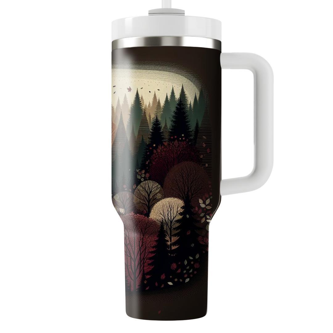 Mystic Autumn Woods  Travel Tumblers