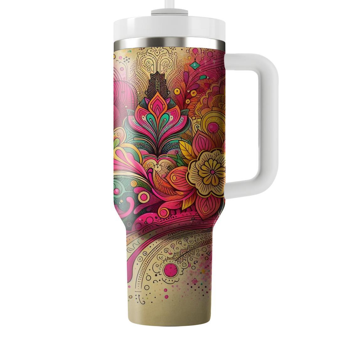 Radiant Spring - A Holi Celebration  Tumbler Cups