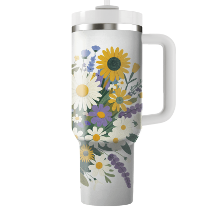 Whimsical Floral Dreams  Tumblers With Lids