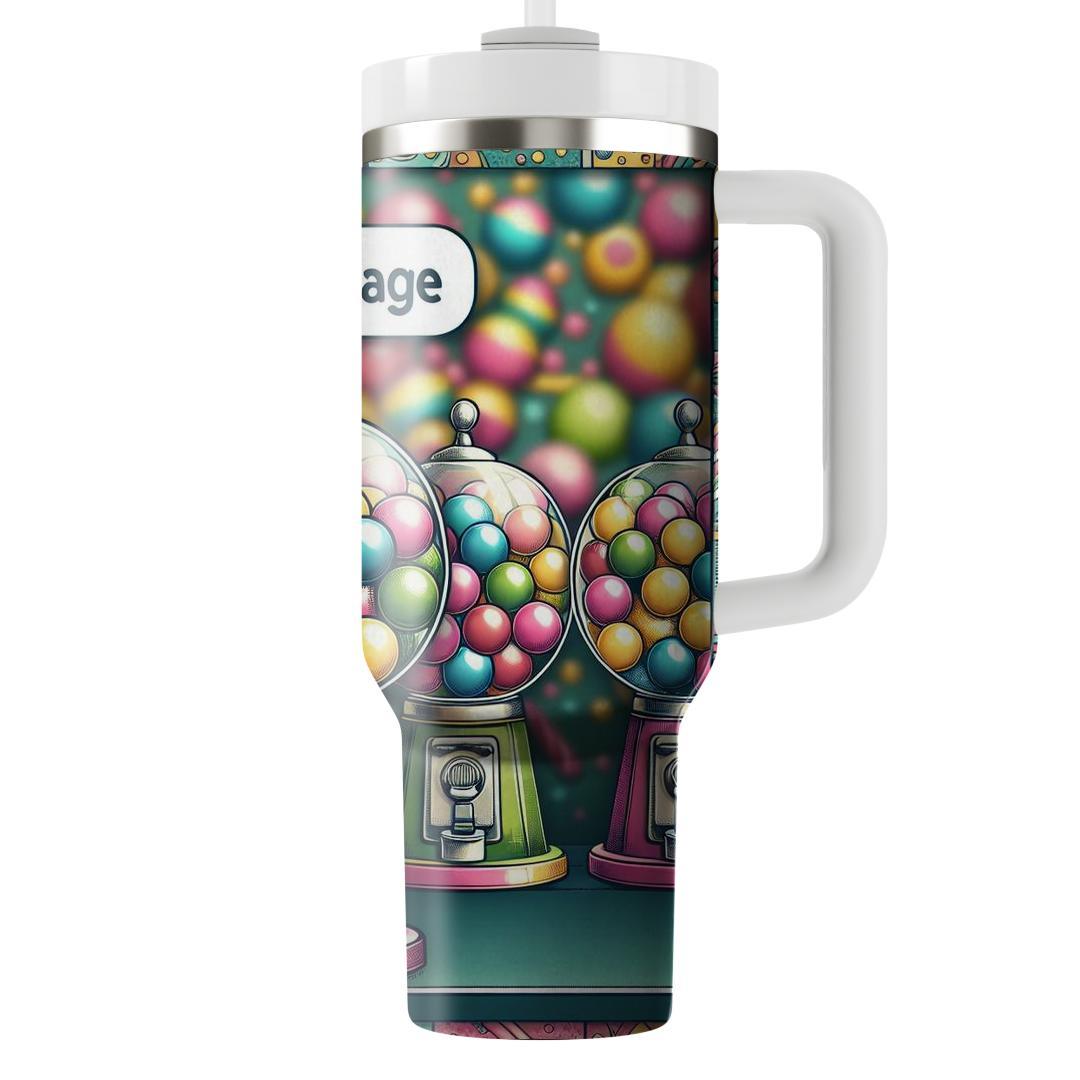 Groovy Gumball Machine  Personalized Tumblers