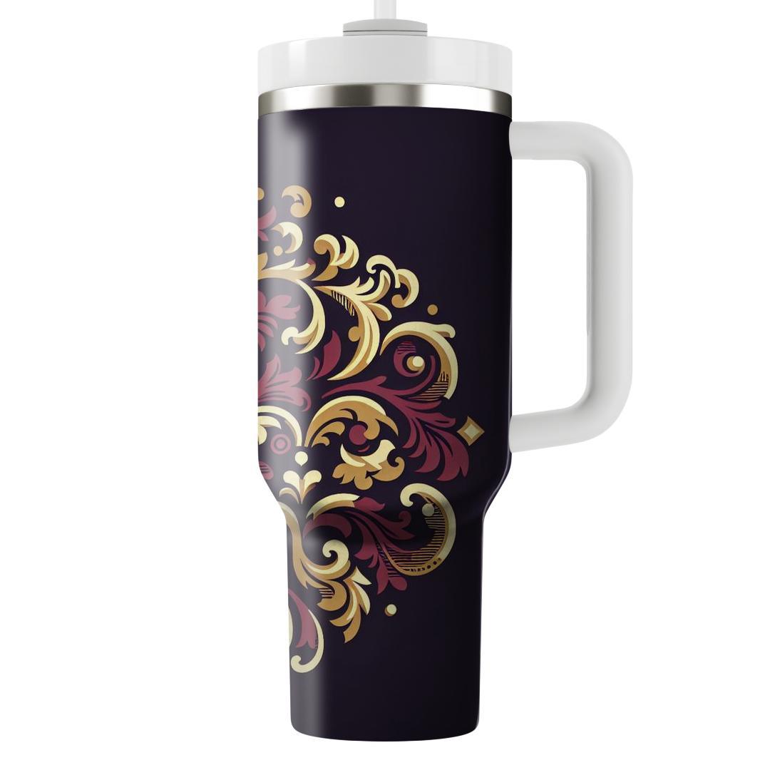 Regal Baroque Flourish  Tumblers With Lids