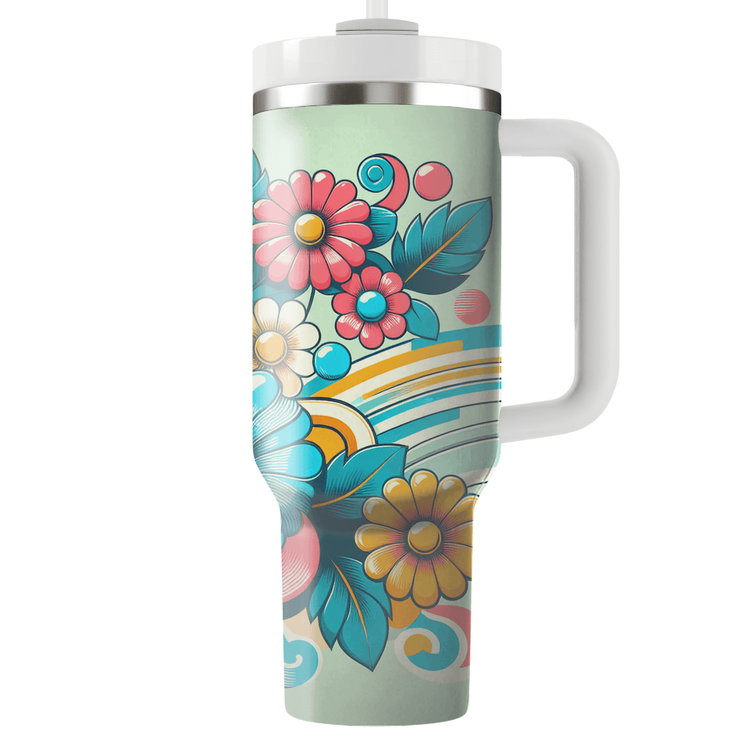 Retro Floral Patterns  Custom Tumblers