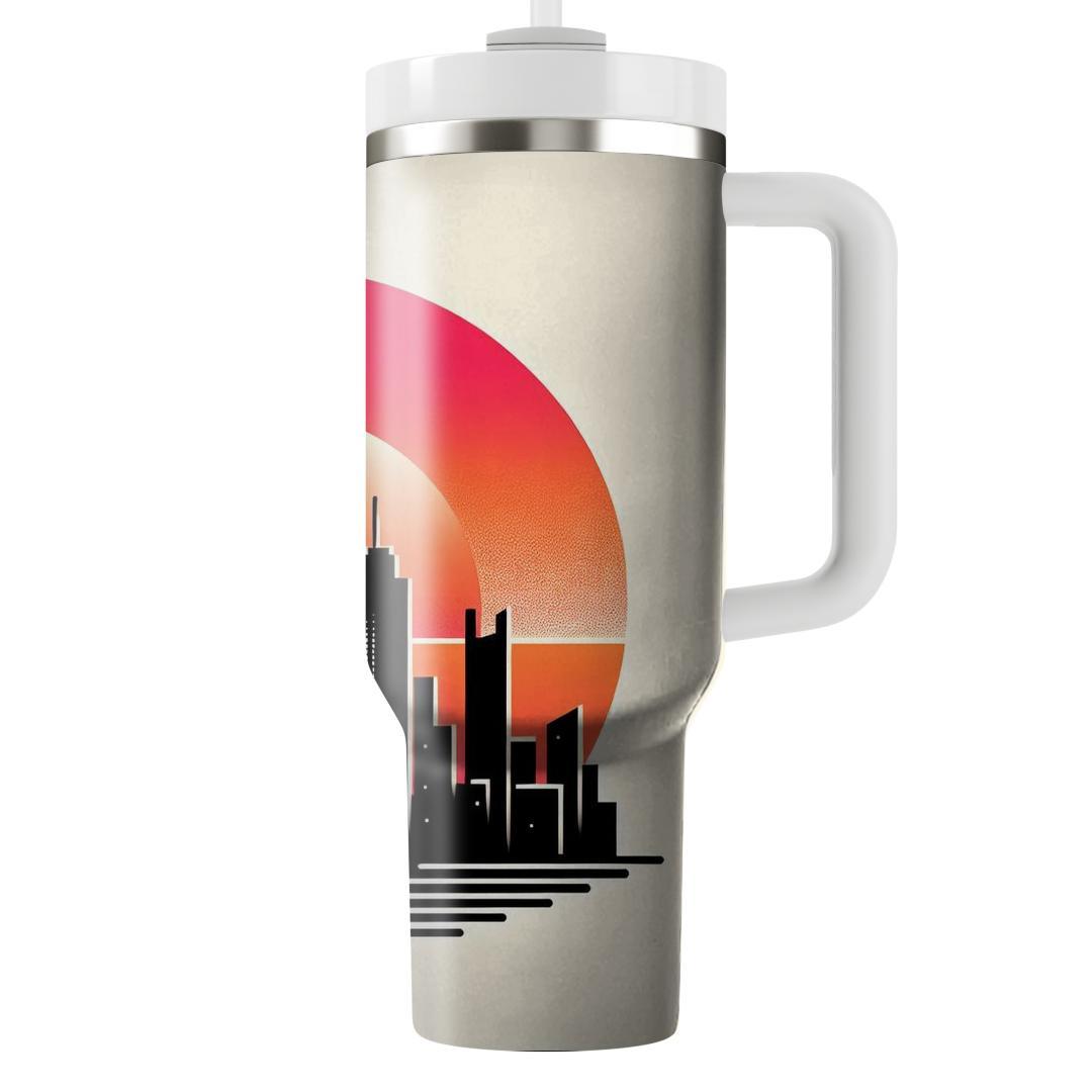 Dramatic Skyline Silhouette  Decorative Tumblers