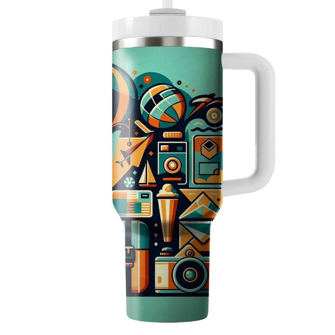 Funky Vintage Travel  Travel Tumblers