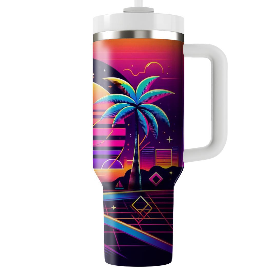 Neon Palms  Tumblers With Lids