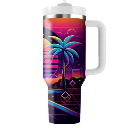 Neon Palms  Tumblers With Lids