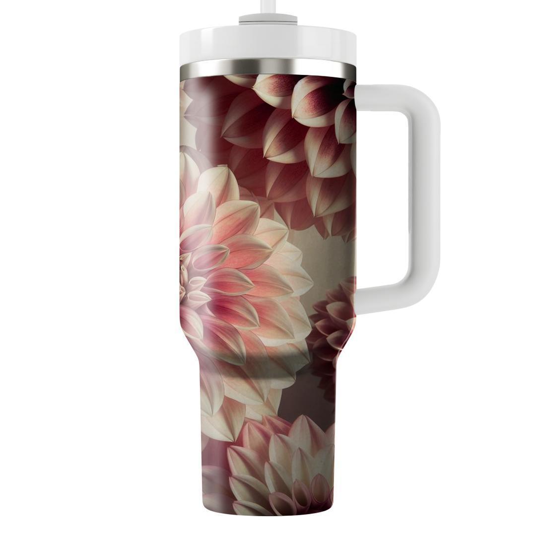 Blush Dahlia Reverie  Tumbler Cups